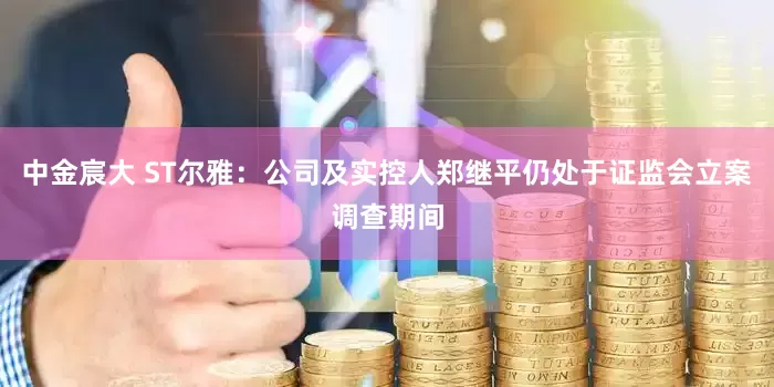 中金宸大 ST尔雅：公司及实控人郑继平仍处于证监会立案调查期间